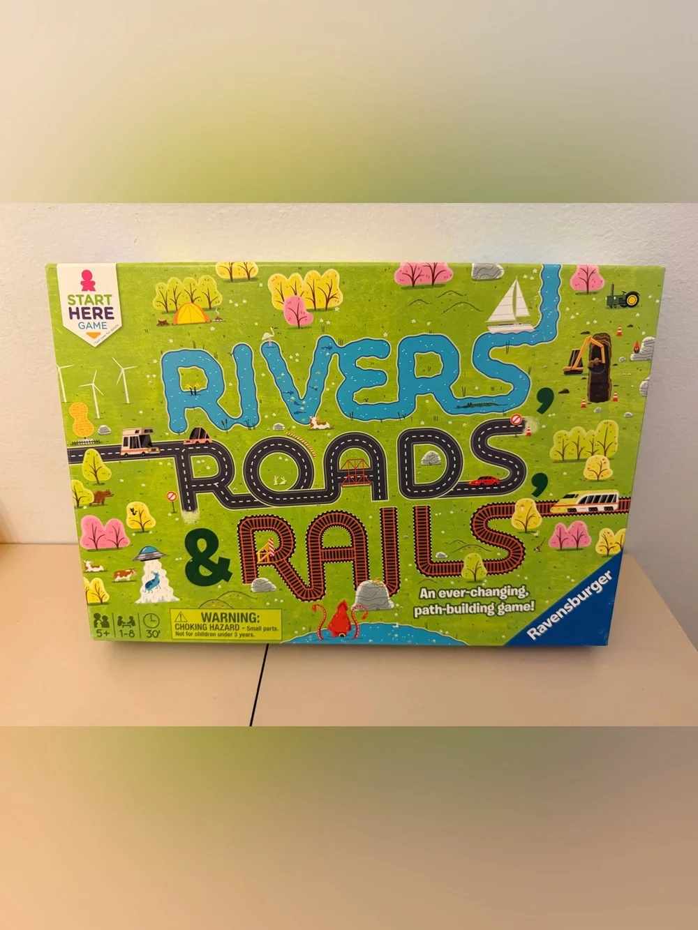 Ravensburger Rivers, Roads and Rails Innovative Matching Game for Kids 💯complete